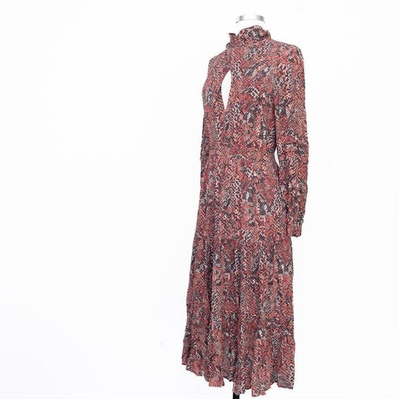 NICHOLAS. Cross Neck Keyhole Eleonor Printed Maxi Dress. - Picture 7 of 16